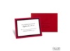 Bold Double Border Response Card and Envelope - Merlot