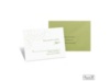 Swirling Filigree Response Card and Envelope - Cloverleaf