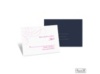 Swirling Filigree Response Card and Envelope - Raspberry
