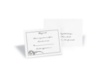 Elaborate Black Response Card and Envelope