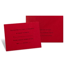 Merlot Response Card and Envelope