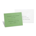 Green Shimmer Response Card and Envelope