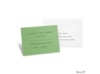 Green Shimmer Response Card and Envelope