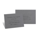 Pewter Response Card and Envelope
