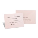 Princess Pink Response Card and Envelope