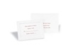 White Classic Panel Response Card and Envelope