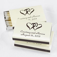 Ecru Favor Matchboxes