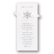 Shimmering Snowflake Wedding Invitation