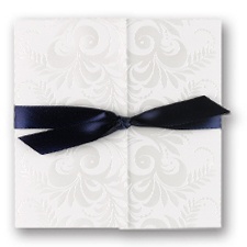 Pearl Flourishes Wedding Invitation