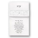 Pearlescent Band Wedding Invitation