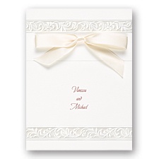 Lavish Pearl Wedding Invitation