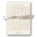 Shimmering Floral Wedding Invitation