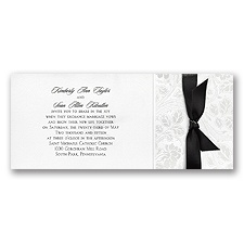 Sleek Shimmer Wedding Invitation