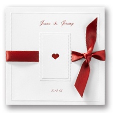 Ribboned Romance Wedding Invitation