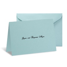 Aqua Note Card and Envelope