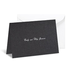 Black Shimmer Note Card and Envelope