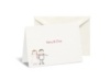 Whimsical Couple Note Card and Envelope
