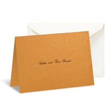 Copper Shimmer Note Card and Envelope