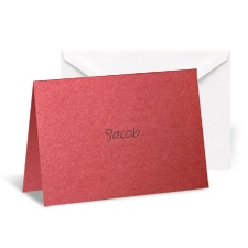 Initiation Bar and Bat Mitzvah Note Card and Envelope