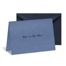 Blue Shimmer Note Card and Envelope