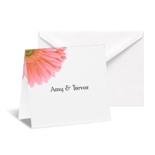 Petite Gerbera Daisy Note Card and Envelope