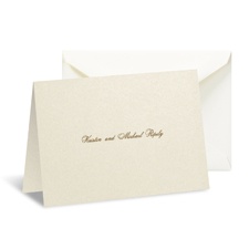 Champagne Shimmer Note Card and Envelope