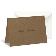 Mocha Shimmer Note Card and Envelope