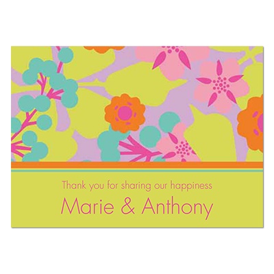 Tropical Floral Note Card and Envelope