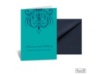 Damask Heart Note Card and Envelope - Peacock