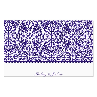 Damask Panel Note Card and Envelope