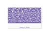 Damask Panel Note Card and Envelope