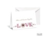 Artistic Poetry Note Card and Envelope - Bubble Gum