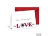 Artistic Poetry Note Card and Envelope - Merlot