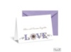 Artistic Poetry Note Card and Envelope - Orchid