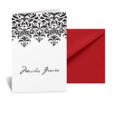 Damask Cross Note Card and Envelope
