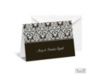 Dramatic Damask Note Card and Envelope