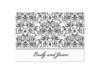 Elegant Filigree Note Card and Envelope