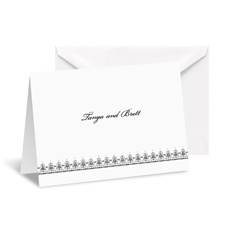 Ornate Monogram Note Card and Envelope