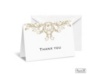 Layered Filigree Monogram Note Card and Envelope - Champagne
