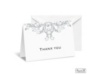 Layered Filigree Monogram Note Card and Envelope - Stainless