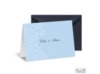 Two-Tone Damask Background Note Card and Envelope - Cornflower