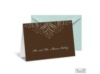 Mod Medallion Note Card and Envelope - Aqua