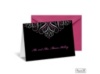 Mod Medallion Note Card and Envelope - Fuchsia