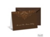 Mod Medallion Note Card and Envelope - Champagne