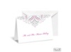 Mod Medallion Note Card and Envelope - White
