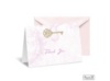 Key to My Heart Note Card and Envelope - Bubble Gum