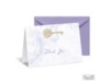 Key to My Heart Note Card and Envelope - Orchid