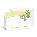 Garden Trellis Note Card and Envelope - Cloverleaf