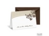 Garden Trellis Note Card and Envelope - Espresso