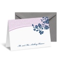 Garden Trellis Note Card and Envelope - Midnight